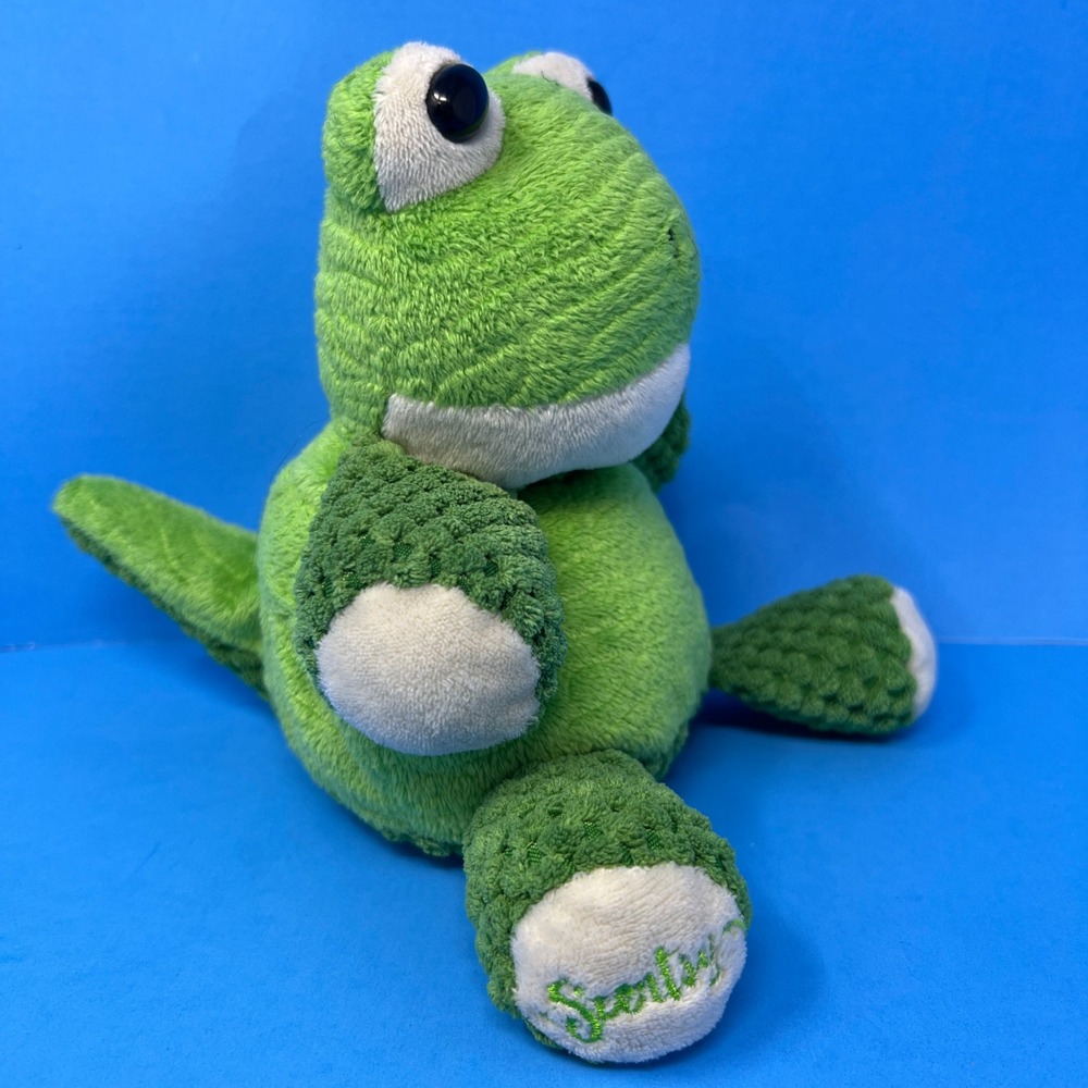 Scentsy Ribbert the Frog Plush 8 Inch Green Retired Scented Buddy Zipper Pouch - Picture 2 of 16